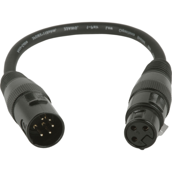 Câble DMX 5Pm – 3Pf