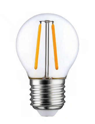 Ampoule LED E27  Transparentes 2800K 2W non Dimmables