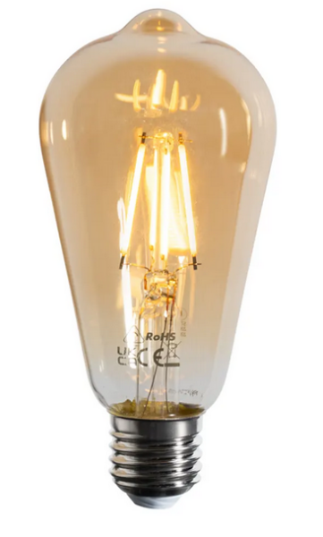 Ampoule LED E27  Transparentes retro 2200K 6W Dimmables
