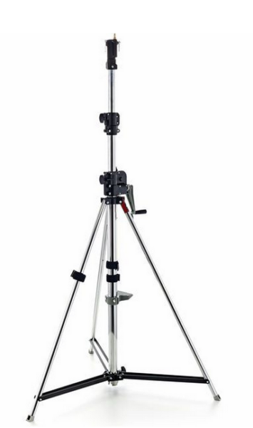 Manfrotto 087NWB Wind pied à manivelle  3,80m Chromé