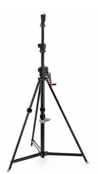Manfrotto 087NWB Wind pied à manivelle  3,80m Noir