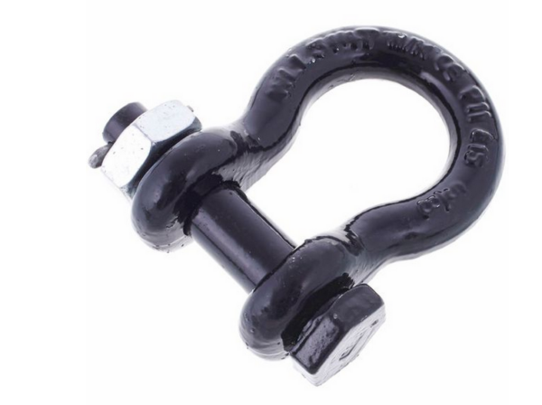 Manille ø 13mm 2.0T Avec écrou et goupille noir